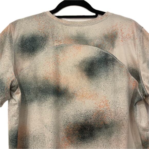 Lululemon High Neck Running and Training Shirt Size 10 Camo Sliver Blue Multi - Picture 4 of 5